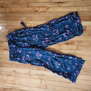 TORRID Blue Floral Wide Leg Pants